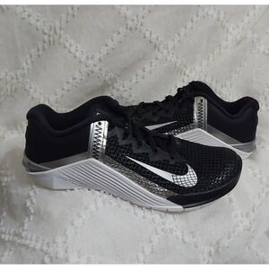 Nike Metcon 4 Womens Training Shoes Black Metallic Silver‎ AH7453-002 Size 7.5